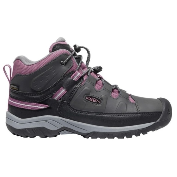 Keen Other - KEEN • Gray/Purple Targhee Mid Lace-Up Waterproof Outdoor Hiking Boots